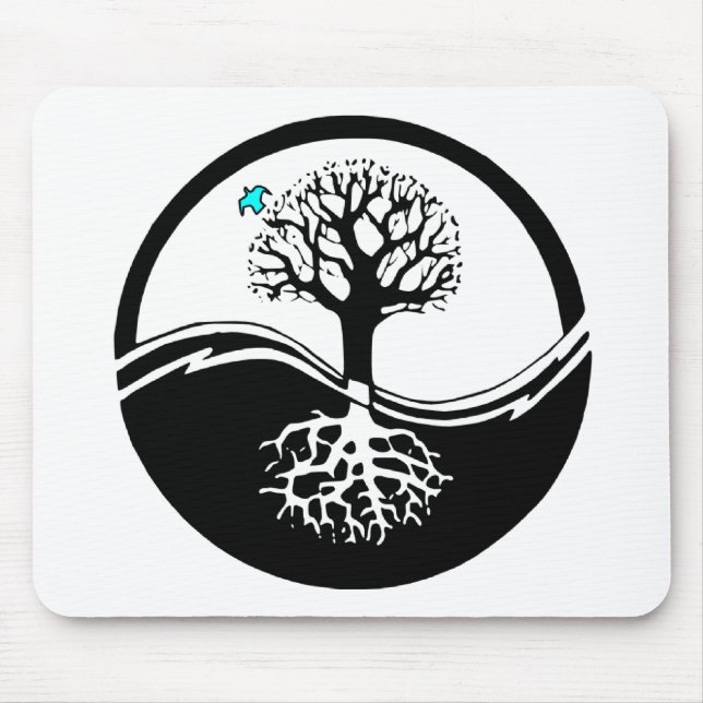 Alfombrilla De Ratón Árbol de Yin Yang (Frente)
