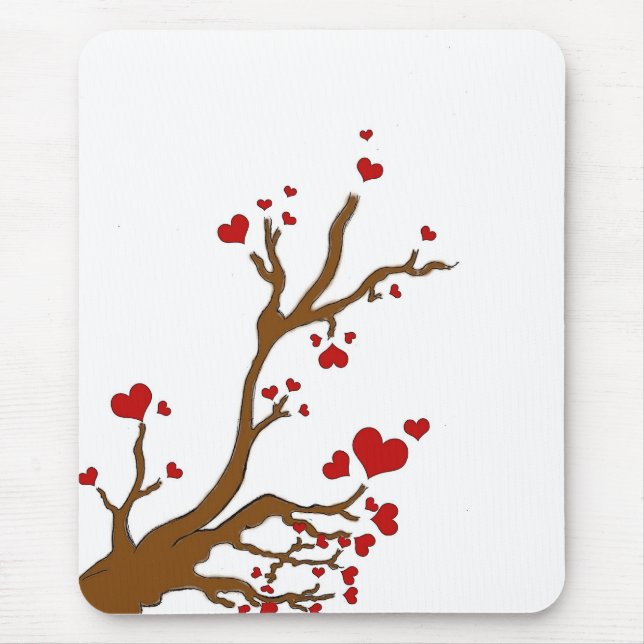Alfombrilla De Ratón árbol del corazón (Frente)
