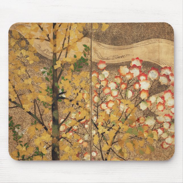 Alfombrilla De Ratón Árbol del otoño (Frente)