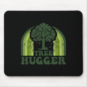 Alfombrilla De Ratón Árbol Hugger Vintage Retro Naturaleza Oído Ambient