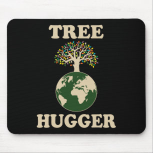 Alfombrilla De Ratón Árbol Hugger Vintage Retro Naturaleza Oído Ambient