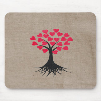 Alfombrilla De Ratón Árbol Mousepad del corazón