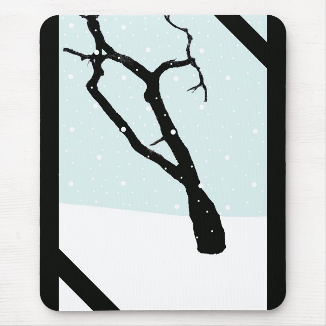 Alfombrilla De Ratón Árbol Mousepad del invierno (Frente)