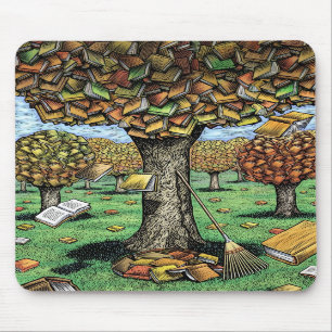 Alfombrilla De Ratón Árbol Mousepad del libro