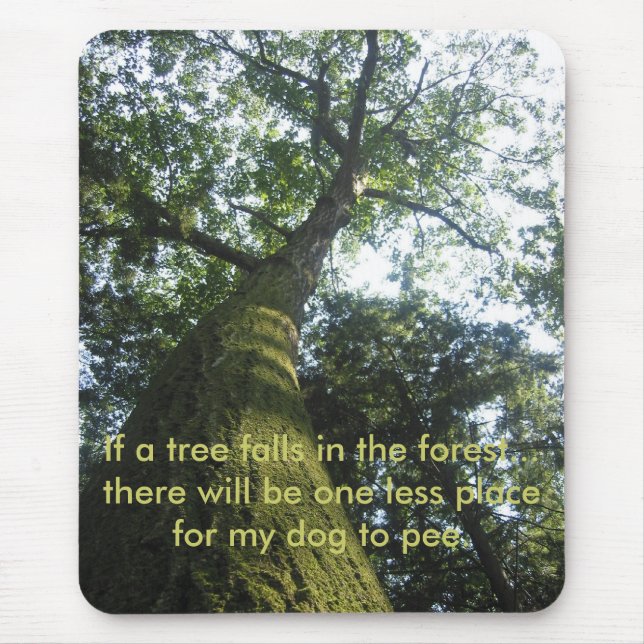 Alfombrilla De Ratón árbol Musgo-cubierto Mousepad (Frente)