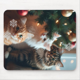 Alfombrilla De Ratón Árbol Ornado de Gatos, Imagen, Personaliza,