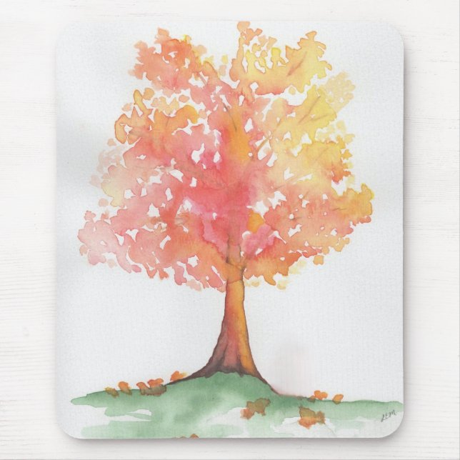 Alfombrilla De Ratón Árbol otoñal (Frente)