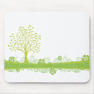 Alfombrilla De Ratón Árbol verde retro