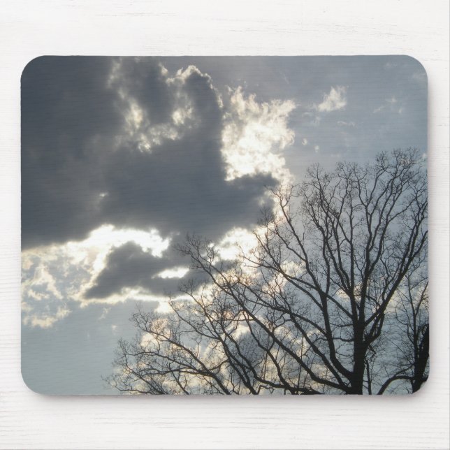 Alfombrilla De Ratón Árbol y cielo Mousepad (Frente)