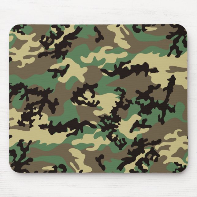Alfombrilla De Ratón Arbolado Camo Mousepad (Frente)