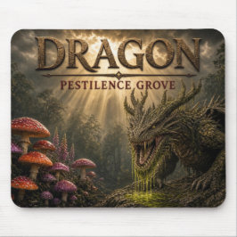 Alfombrilla De Ratón Arboleda de Pestilencia de Dragón Realismo Oscuro
