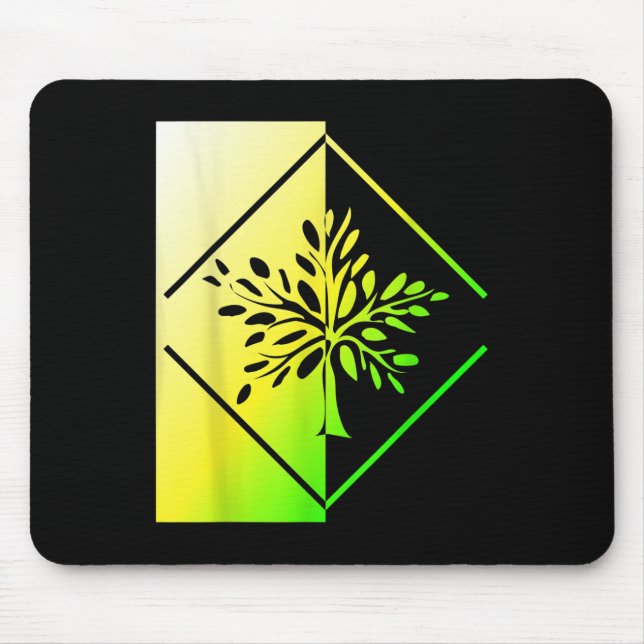 Alfombrilla De Ratón Árboles Bosque Natural Co2 Árbol Medio Ambiente (Frente)