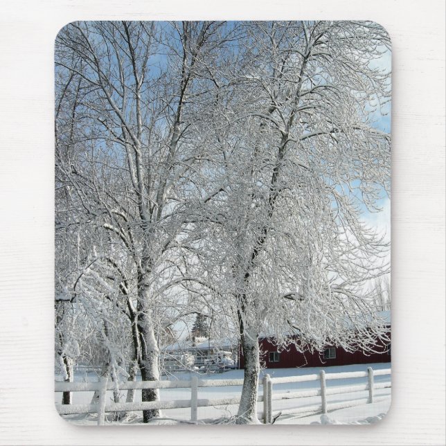 Alfombrilla De Ratón Árboles de invierno (Frente)