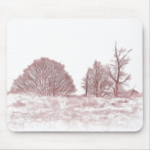 ALFOMBRILLA DE RATÓN ÁRBOLES DE INVIERNO