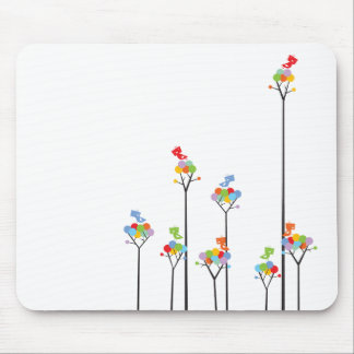 Alfombrilla De Ratón Árboles punteados y regalo colorido Mousepad de