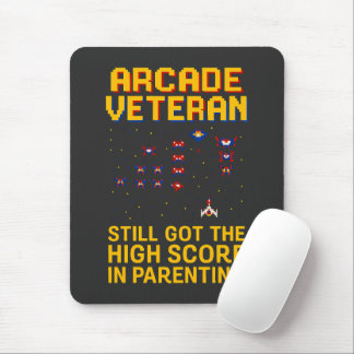Alfombrilla De Ratón Arcade Dad Pixel Art - Retro Gamer T-Shirt