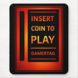 Alfombrilla De Ratón Arcade “Insert Coin to Play” Custom Mouse Pad