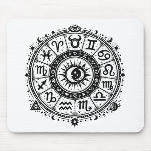 Alfombrilla De Ratón Arcanos del Zodiaco — Los Doce Signos por BurnsInH