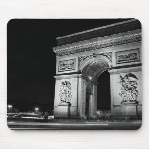 Alfombrilla De Ratón Arco de Triunfo de noche en París