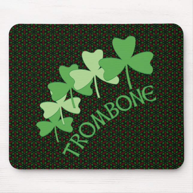 Alfombrilla De Ratón Arco de Trombone Shamrock (Frente)