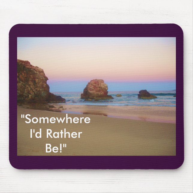 Alfombrilla De Ratón Arco iris de la puesta del sol (Frente)