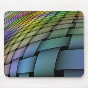 Alfombrilla De Ratón Arco iris deformado tejido Mousepad