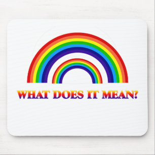Alfombrilla De Ratón Arco iris doble. ¿Qué significa?