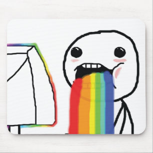 Alfombrilla De Ratón Arco iris Puking