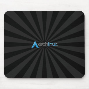 Alfombrilla De Ratón Arco Linux Starburst negro fresco
