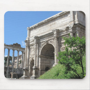 Alfombrilla De Ratón Arco romano del foro de Titus - Roma, Italia