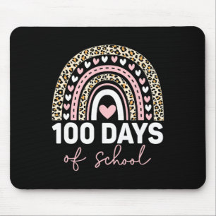 Alfombrilla De Ratón Arcoiris 100 Días De Escuela Maestro Niños 100 Día