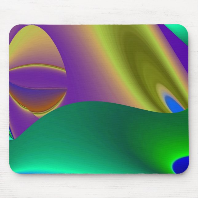 Alfombrilla De Ratón Arcoiris abstracto (Frente)