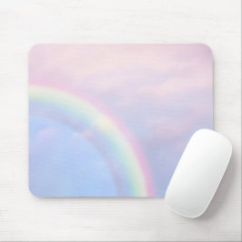 Alfombrilla De Ratón Arcoiris de esperanza - pastel,