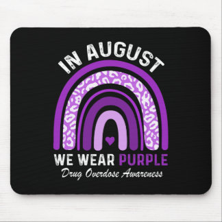 Alfombrilla De Ratón Arcoiris en agosto usamos sobredosis de droga púrp