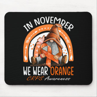 Alfombrilla De Ratón Arcoiris En Noviembre Usamos Conciencia Naranja De