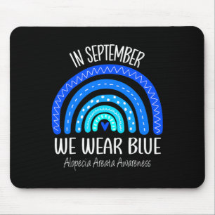 Alfombrilla De Ratón Arcoiris En Septiembre Usamos Alopecia Azul Areata