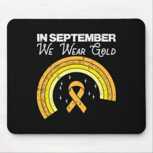 Alfombrilla De Ratón Arcoiris En Septiembre Usamos Cáncer De Niños De O