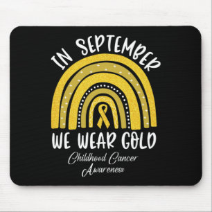 Alfombrilla De Ratón Arcoiris En Septiembre Usamos Cáncer De Niños De O