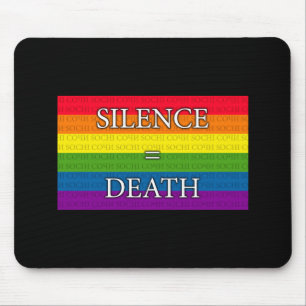Alfombrilla De Ratón Arcoiris - silencio = muerte