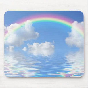 Alfombrilla De Ratón Arcoiris sobre el Mousepad de Agua