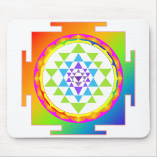 Alfombrilla De Ratón Arcoíris Sri Yantra