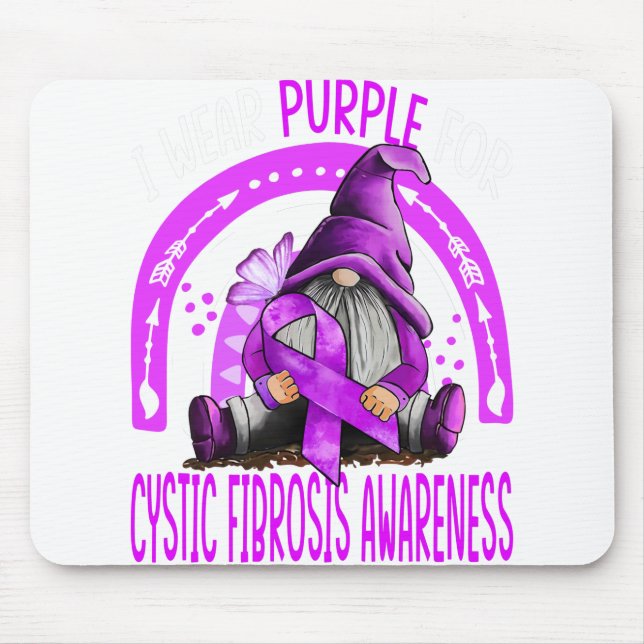 Alfombrilla De Ratón Arcoiris Yo Uso Conciencia De Fibrosis Quística Pú (Frente)