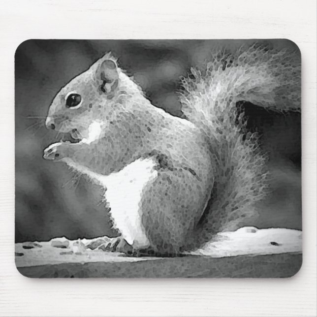 Alfombrilla De Ratón Ardilla de comer (Frente)
