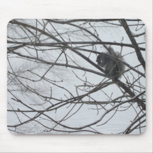 Alfombrilla De Ratón Ardilla en el Mousepad de la nieve