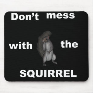 Alfombrilla De Ratón Ardilla enojada Mousepad