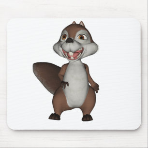 Alfombrilla De Ratón Ardilla juguetona Mousepad