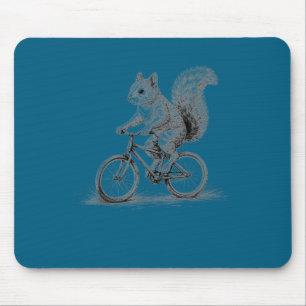 Alfombrilla De Ratón Ardilla montando bicicleta divertida ciclismo anim