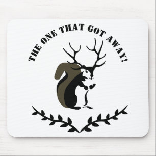 Alfombrilla De Ratón Ardilla negra con ángulo de diez puntos