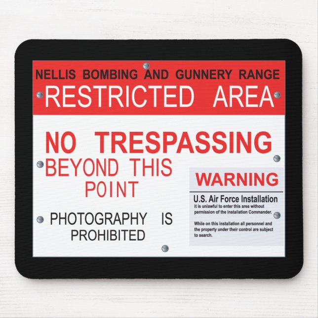 Alfombrilla De Ratón Área 51 Dreamland Mousepad (Frente)