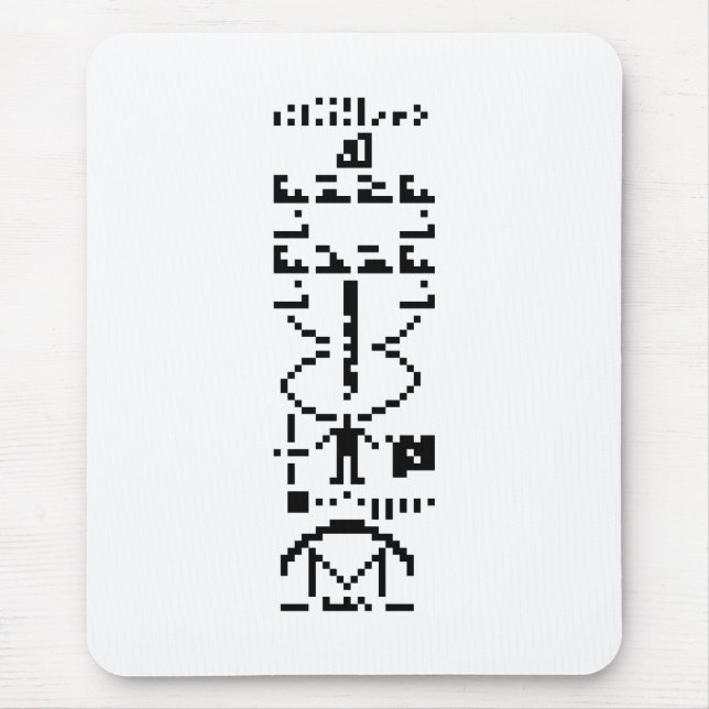 Alfombrilla De Ratón Arecibo Binary Message 1974 (Frente)